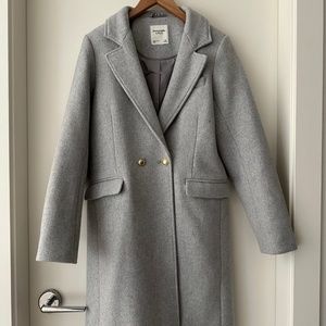 Abercrombie & Fitch Wool Blend Topcoat (Brand New)